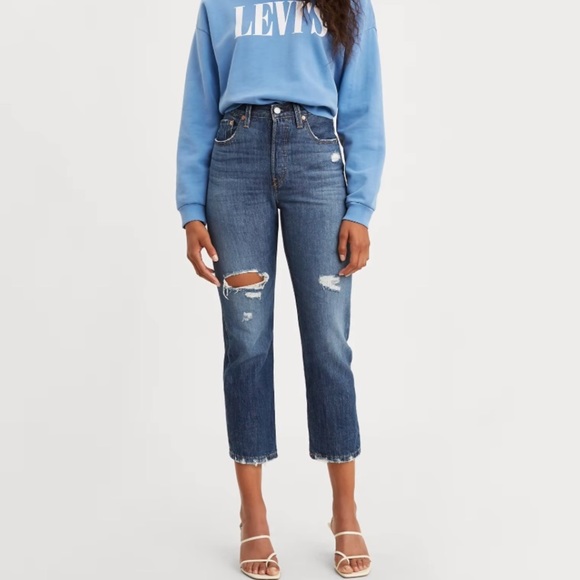 Levi's Denim - Levi’s 501 Cropped Jeans Market Grammar Medium Wash 28x26 F2